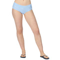 Elysium Blue-White - Pack Shot - Regatta Womens-Ladies Paloma Stripe Textured Bikini Bottoms
