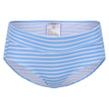 Elysium Blue-White - Front - Regatta Womens-Ladies Paloma Stripe Textured Bikini Bottoms