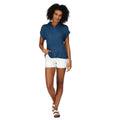 Blue Opal - Pack Shot - Regatta Womens-Ladies Lupine Collared T-Shirt