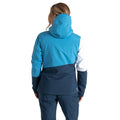 Swedish Blue-Moonlight Denim - Pack Shot - Dare 2B Womens-Ladies Ice Colour Block Ski Jacket