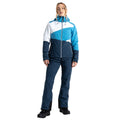 Swedish Blue-Moonlight Denim - Close up - Dare 2B Womens-Ladies Ice Colour Block Ski Jacket