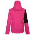 Pure Pink-Black - Back - Dare 2B Womens-Ladies Ice Colour Block Ski Jacket