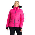 Pure Pink - Lifestyle - Dare 2B Womens-Ladies Glamourize IV Ski Jacket