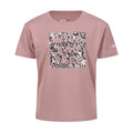 Dusky Rose - Front - Regatta Childrens-Kids Alvarado VII Zebra Print T-Shirt
