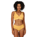 Mango Yellow - Pack Shot - Regatta Womens-Ladies Paloma Textured Bikini Top