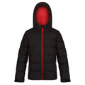 Black-Classic Red - Front - Regatta Childrens-Kids Thermal Padded Jacket