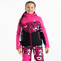 Pure Pink-Pink - Lifestyle - Dare 2B Childrens-Kids Humour II Graffiti Ski Jacket