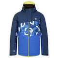 Olympian Blue-Moonlight - Front - Dare 2B Childrens-Kids Humour II Graffiti Ski Jacket