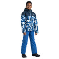 Olympian Blue - Close up - Dare 2B Childrens-Kids Liftie Graffiti Ski Jacket
