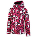 Pink - Side - Dare 2B Childrens-Kids Liftie Graffiti Ski Jacket