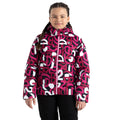 Pink - Lifestyle - Dare 2B Childrens-Kids Liftie Graffiti Ski Jacket