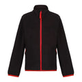 Black - Front - Regatta Childrens-Kids Microfleece Full Zip Fleece Jacket