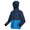Blue Wing-Indigo - Side - Regatta Childrens-Kids Hywell Waterproof Jacket