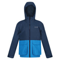 Blue Wing-Indigo - Front - Regatta Childrens-Kids Hywell Waterproof Jacket