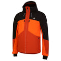 Puffins Orange-Black - Side - Dare 2B Mens Slopeside Waterproof Ski Jacket