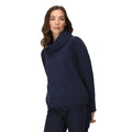 Navy - Side - Regatta Womens-Ladies Adarae Fleece Roll Neck Sweatshirt