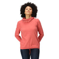 Mineral Red - Side - Regatta Womens-Ladies Adarae Fleece Roll Neck Sweatshirt