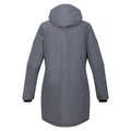Seal Grey-Mineral Red - Back - Regatta Womens-Ladies Yewbank III Waterproof Jacket