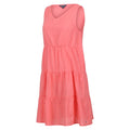Peach Bloom - Side - Regatta Womens-Ladies Zariah Tiered Casual Dress