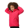 Pink Potion - Side - Regatta Childrens-Kids Volcanics VII Reflective Waterproof Jacket