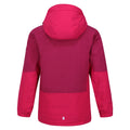 Berry Pink-Pink Potion - Back - Regatta Childrens-Kids Highton IV Padded Waterproof Jacket