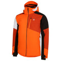 Puffins Orange-Black - Side - Dare 2B Mens Halfpipe Ski Jacket