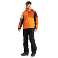 Puffins Orange-Black - Close up - Dare 2B Mens Halfpipe Ski Jacket