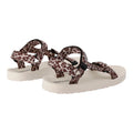 Brown-White - Back - Regatta Womens-Ladies Vendeavour Leopard Print Lightweight Sandals