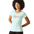 Bleached Aqua - Lifestyle - Regatta Womens-Ladies Breezed IV Logo T-Shirt