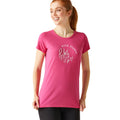 Flamingo Pink - Lifestyle - Regatta Womens-Ladies Breezed IV Plants T-Shirt
