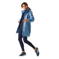 Coronet Blue-White - Lifestyle - Regatta Womens-Ladies Sagano Waterproof Jacket
