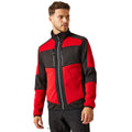 Classic Red-Black - Side - Regatta Unisex Adult E-Volve Knitted Stretch Midlayer