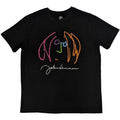 Black - Front - John Lennon Unisex Adult Self Portrait T-Shirt