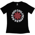 Black - Front - Red Hot Chilli Peppers Womens-Ladies Classic Asterisk T-Shirt