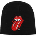 Black - Front - The Rolling Stones Unisex Adult Classic Tongue Beanie