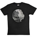 Black - Front - Star Wars Unisex Adult Death Star T-Shirt