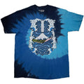 Blue - Front - Nick Mason´s Saucerful Of Secrets Unisex Adult Hokusai Wave Dip Dye T-Shirt