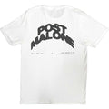 White - Back - Post Malone Unisex Adult 2023 Tour Curved Logo T-Shirt
