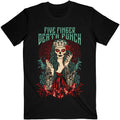 Black - Front - Five Finger Death Punch Unisex Adult Lady Muerta T-Shirt