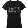 Black - Front - The Beatles Womens-Ladies Rooftop T-Shirt