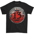 Black - Front - Black Sabbath Unisex Adult 13 Flame Circle T-Shirt