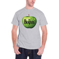 Grey - Front - The Beatles Unisex Adult Apple Logo T-Shirt