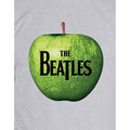 Grey - Side - The Beatles Unisex Adult Apple Logo T-Shirt