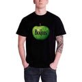 Black - Front - The Beatles Unisex Adult Apple Logo T-Shirt