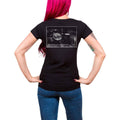 Black - Back - The Beatles Womens-Ladies Washington Coliseum Back Print T-Shirt