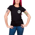 Black - Front - The Beatles Womens-Ladies Washington Coliseum Back Print T-Shirt
