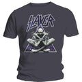 Charcoal Grey - Front - Slayer Unisex Adult Triangle Demon T-Shirt