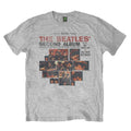 Grey - Front - The Beatles Unisex Adult Second Album T-Shirt