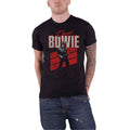 Black-Red - Front - David Bowie Unisex Adult Saxophone T-Shirt