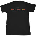 Black - Front - Bruce Springsteen Unisex Adult Logo T-Shirt
